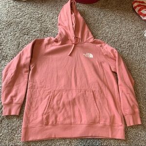 The North Face pink sweatshirt